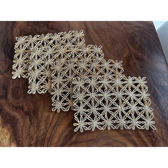 Placemats, thick woven ratan, Daisy, Flower, 3 Dimensional, set of 4 - Picture 14 of 16